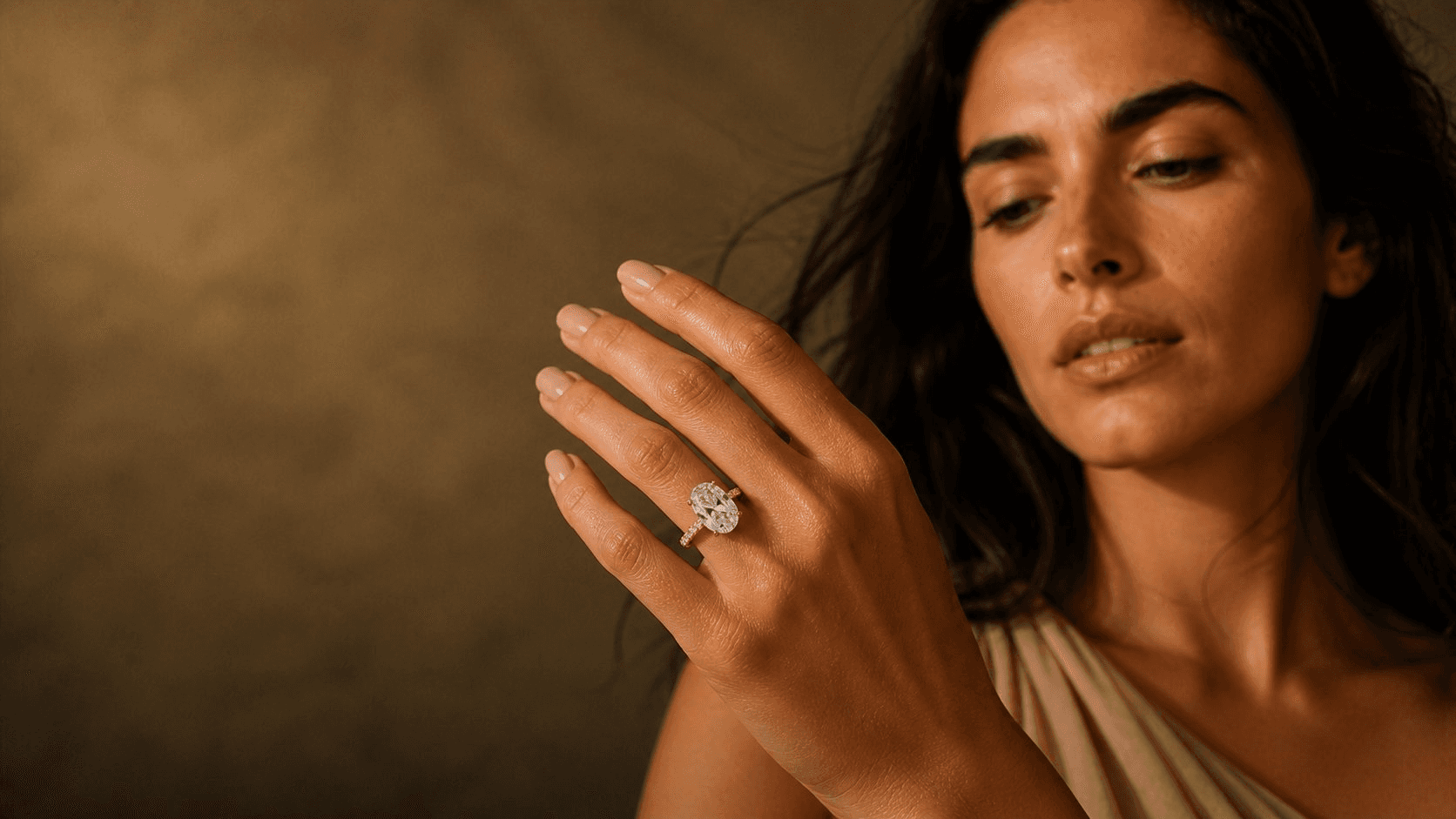 Nexvoro Jewels Fine Oval Diamond Ring Model