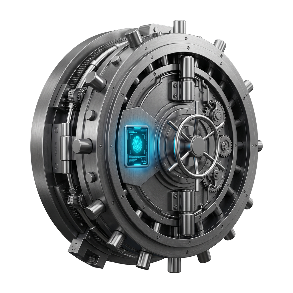Biometric Heavy Bank Vault