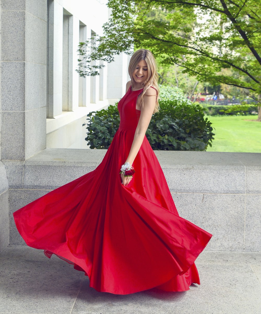 The Draped Column Dress